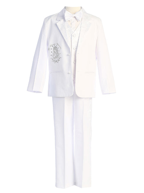 Tip Top Kids Big Boys White Virgin Mary Mi Primera Communion Suit 8-20 - SophiasStyle.com